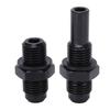 1Pair 6AN‑1Celsius4NPS   Oil Cooler Adapter Fitting Aluminium Alloy Rustproof Black
