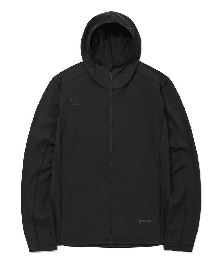 SIERRA DESIGNS Mathers Delta Peak Core Shield Hooded Zip-Up Jacket Black