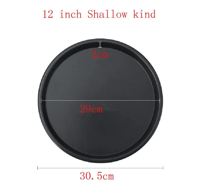 6 To 12inch Premium Non-Stick Pizza Pan Bakeware Carbon Steel Pizza Plate Round Deep Dish Pizza Pan Tray Mold Mould Baking Tools