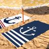 Fashion print Blue Anchor Towel Drying Bath Towel Applicable To Light Swimming Camping Yoga Beach Out