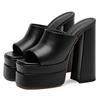 2026 NEW High Heels Women Shoes Platform Slippers Summer Shoes Sandals Outdoor Slippers Female Chunky Heels High Heels Sandals