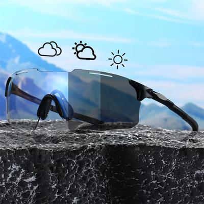 Randlose photochrome Sportbrille Herren Mode Professionelle Radbrille Damen Trendige Outdoor-Schutzbrille