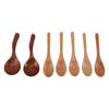 7 SZTUK Drewniane Łyżki Lite Drewno Naturalne Łatwe do Czyszczenia Łyżka Serwingowa Kuchenna do Gotowania Mieszania Mieszania