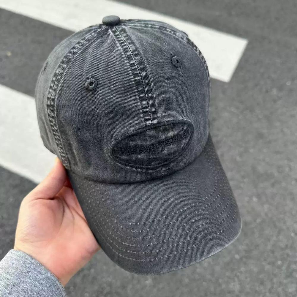 

Vintage Embroidered Baseball Hat Embroidery Baseball Hat Fashion Duck Tongue Hat Outdoor темно-сірий колір