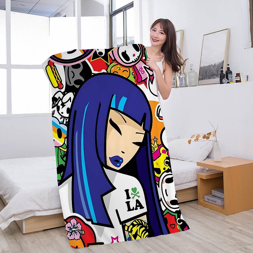 

Japan T-Tokidokis Microfiber Printed Beach Towel Mountain Climbing Yoga Beach Swimming Running Absorbent Soft Towel W40*H60(CM)