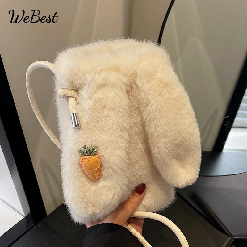 

Cute Plush Shoulder and Crossbody Bag зелений