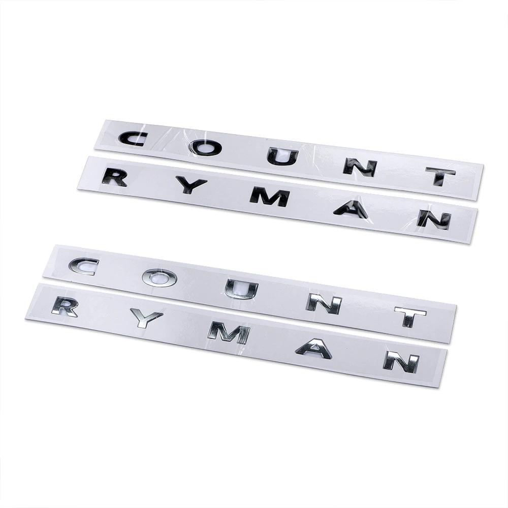 Car Tail Metal 3D Letters Sticker And Emblem Rear Trunk Decoration For MINI Cooper Countryman R60 F60 Car Styling Accessories