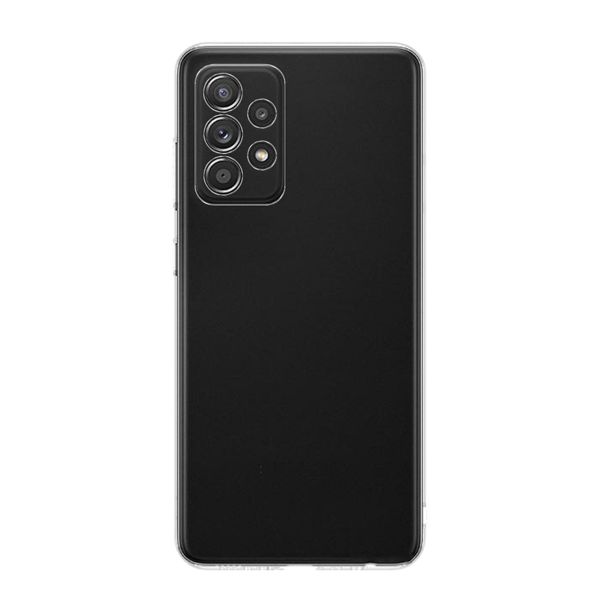 

For Samsung Galaxy A52 4G/Galaxy A52 5G Clear Case KALEBOL 1.5mm Thickened TPU Shockproof Phone Cover Transparent