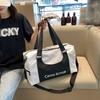 Borsa da fitness uomo e donna moda street trendy portatile borsa a tracolla sport e tempo libero viaggio borsa per riporre bagagli coppie versatile