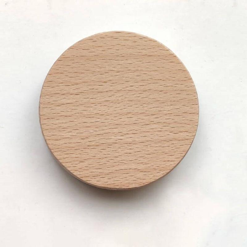 

Round Beech Wood Beer Bottle Opener Fridge Magnet Decoration Custom Engraved Logo