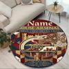 Custom Name Personalized Arsenal F.C Print Round Rug, Versatile Home Decor Carpet, for Playroom, Apartment, Balcony, Entryway, Hallway Gift