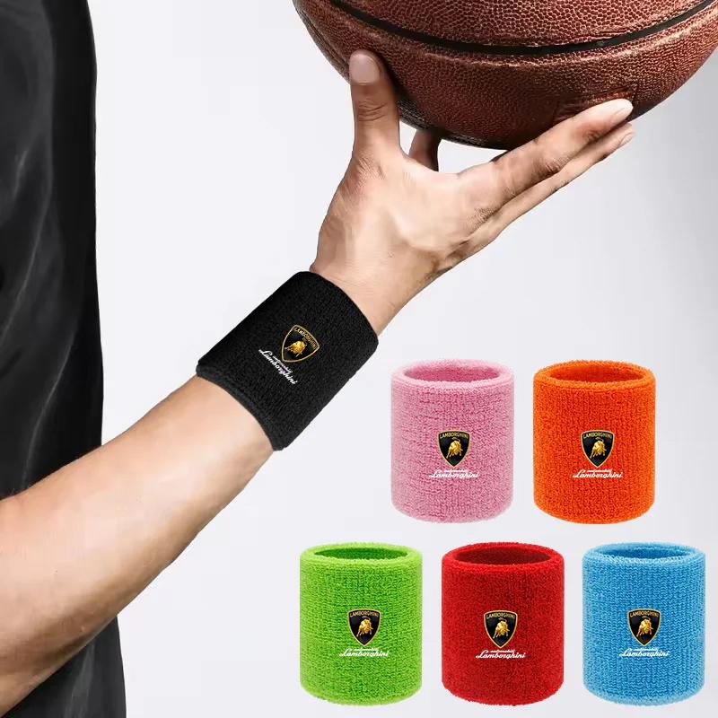 Car Lamborghini Sports Headband Wristband Ball Embroidery Stretch Boys Sticker for Working Out Quick Drying Wrist Sweat Bands HH69