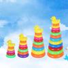 1 Set Tiere Regenbogen Gestapelter Ringturm Stapelspielzeug Kinder Montessori Spielzeug Säuglingsentwicklung Früherziehung Spielzeug