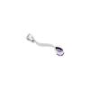 Dainty Amethyst Pendant: 925 Sterling Silver Teardrop Jewelry