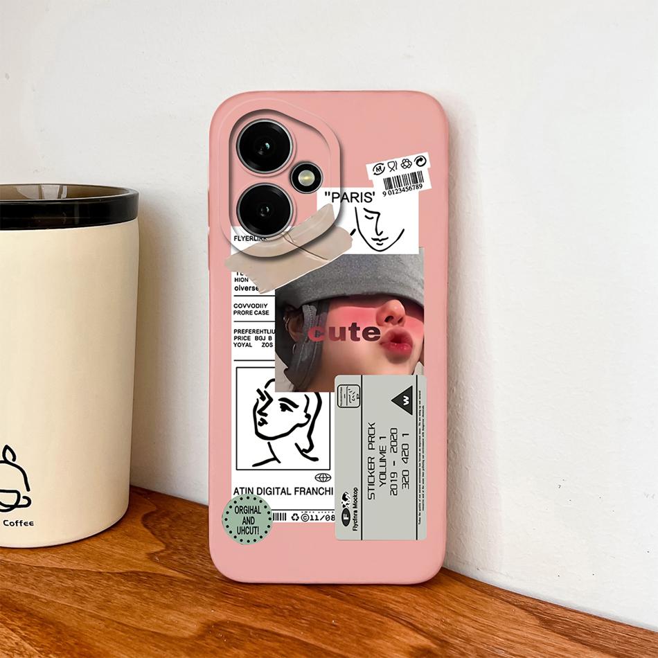 For Honor 400 Pro Phone Case Cute Astronaut Liquid Silicone Full Coverage Anti Drop Soft Back Shell For Honor400 5G Bumper Capa