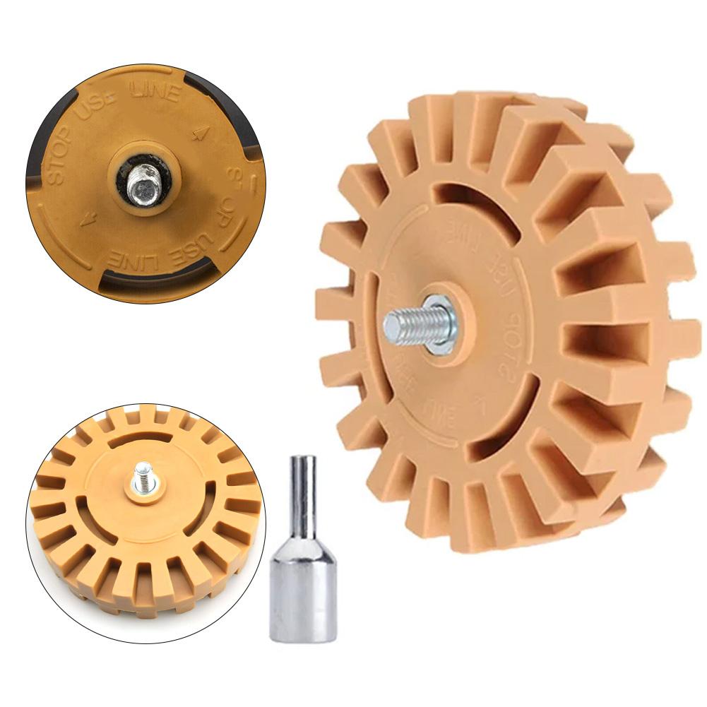 Hochwertige Gummi-Radiererscheibe für Autos, Boote, Wohnmobile, zum Entfernen von Aufklebern, Zierstreifen und Abziehbildern