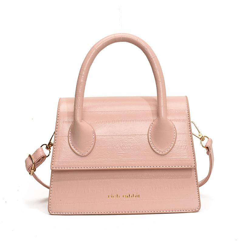 Chic Urban Pu Leather Handbag For Women 2024 Summer Stylish Glossy Shoulder Bag