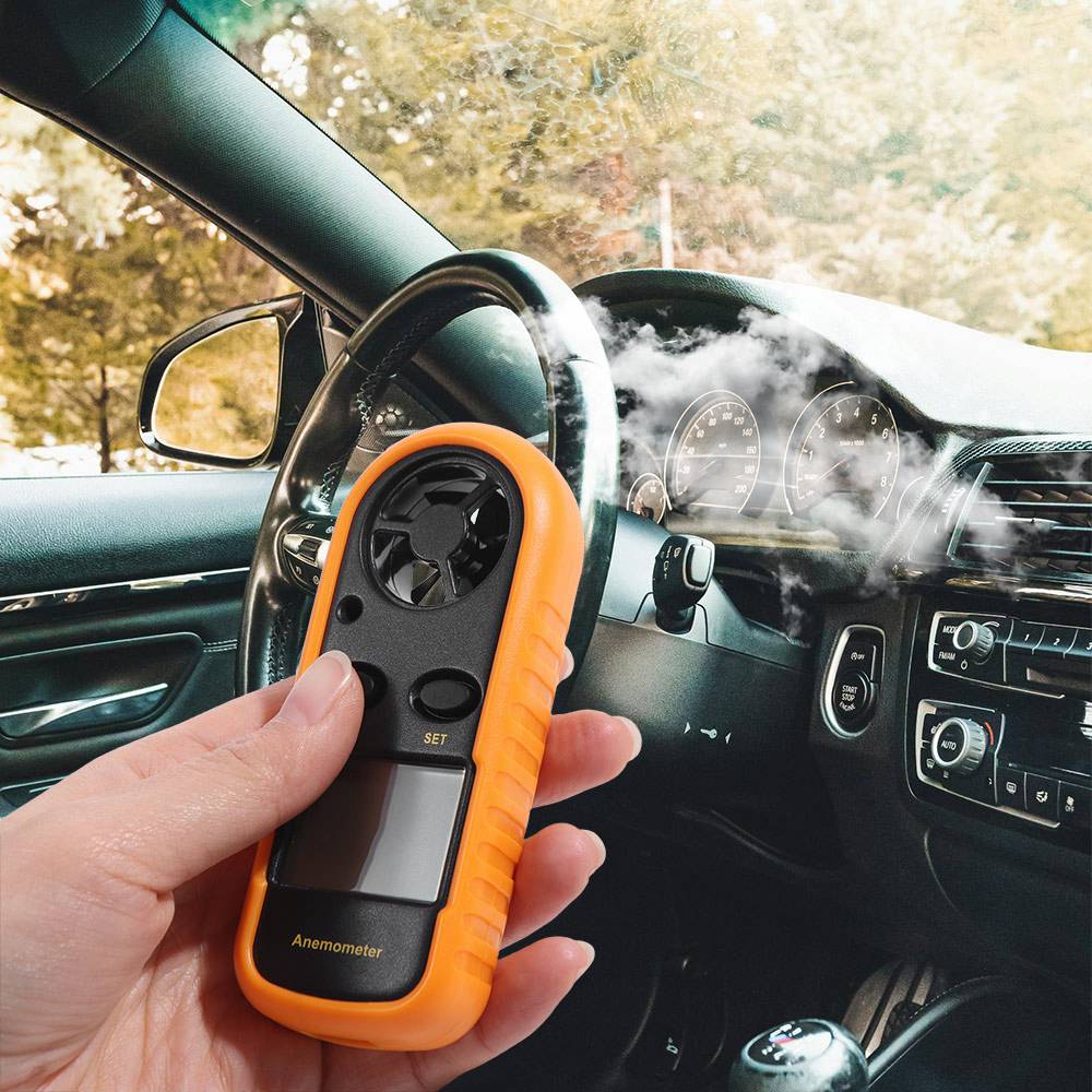 Hand-held Wind Speed Gauge LCD Display Wind Speed Meter Air Velocity Meter  Outdoor Activities