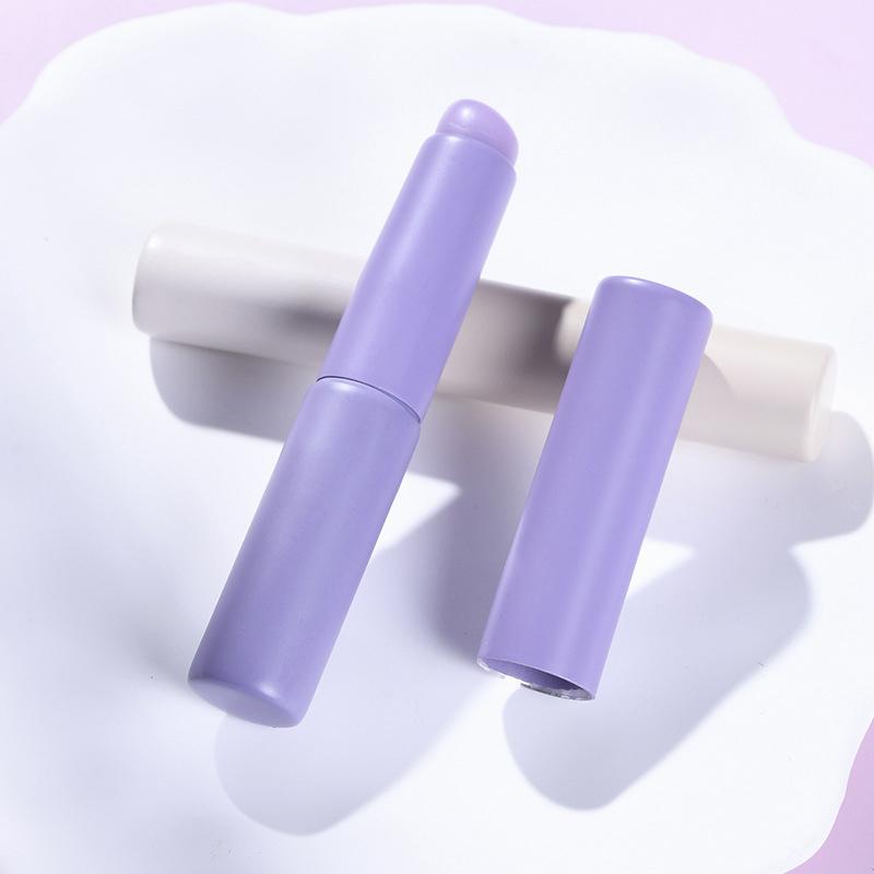 

Силиконовая угловая кисть для консилера, похожая на кончики пальцев Q, мягкая портативная силиконовая кисть с круглой головкой для макияжа, кисть для губ, кисть для помады фиолетовый