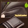 Classic Business Leather Man Bag With Soft Pu Leather And Adjustable Straps