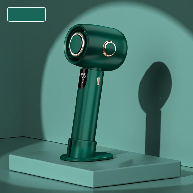 New High Speed Powerful Fan Usb Smart Display Mini Handheld Fan Portable Rechargeable Turbo Small Fan Pocket Desktop Small Electric Fan