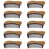 A84X-10X Natural Green Sandalwood Hair Comb - No Static Wooden Fine Tooth Black Buffalo Horn Comb (Green Sandalwood)