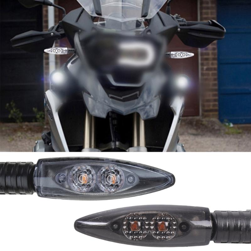 2x Universal Motorcycle LED Turn Signal Blinker Light Indicators Lamp for S1000R