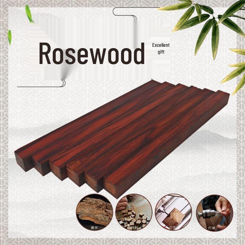 Red Sandalwood DIY Wood Carving Suona Erhu Rod Hairpin Ornament Wenwan Bracelet.