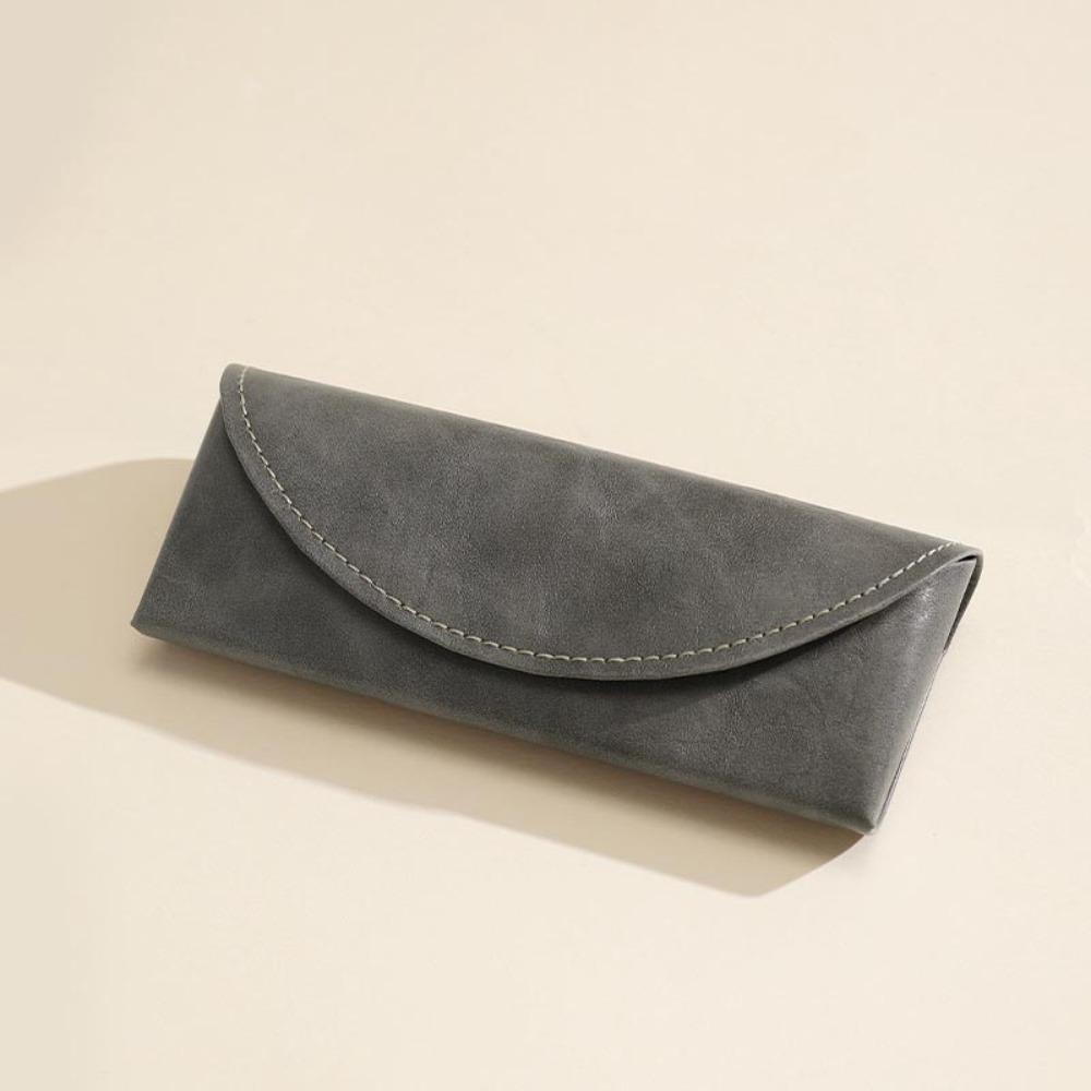 

Бархатистый чехол для очков для чтения из ПУ кожи, чехол для очков для близорукости, защита для очков для мужчин и женщин серый