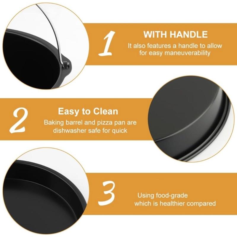 Round Air Fryers Pads Carbon Steel Liners Nonstick Cooking Accessory Air Fryers Basket Suitable for Air Frying Use