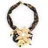 Statement Leopard Necklace Flower Pendant for Woman Girl Wedding Party Jewelry