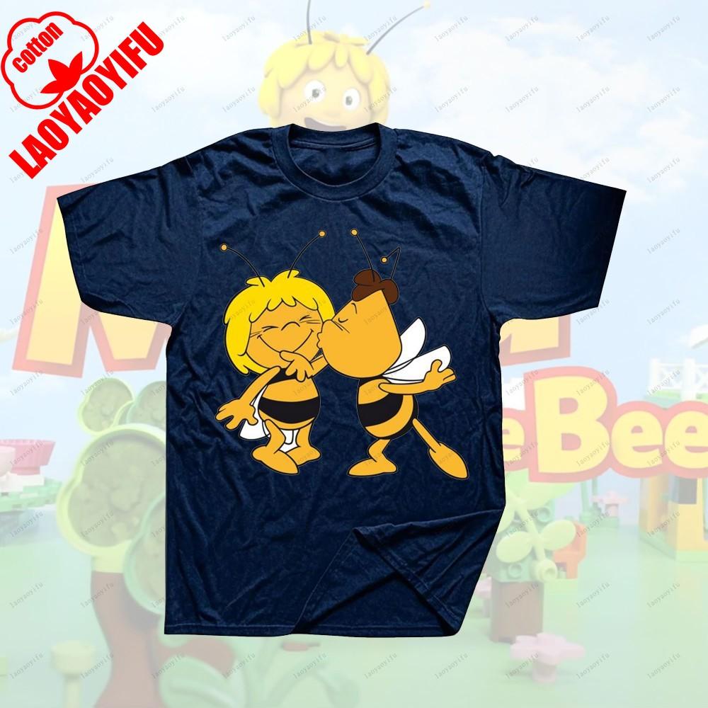 Maya The Bee Movie Cartoon Character T-shirts Cartoons T Shirt for Fitness Training Jogging Outdoor Activities