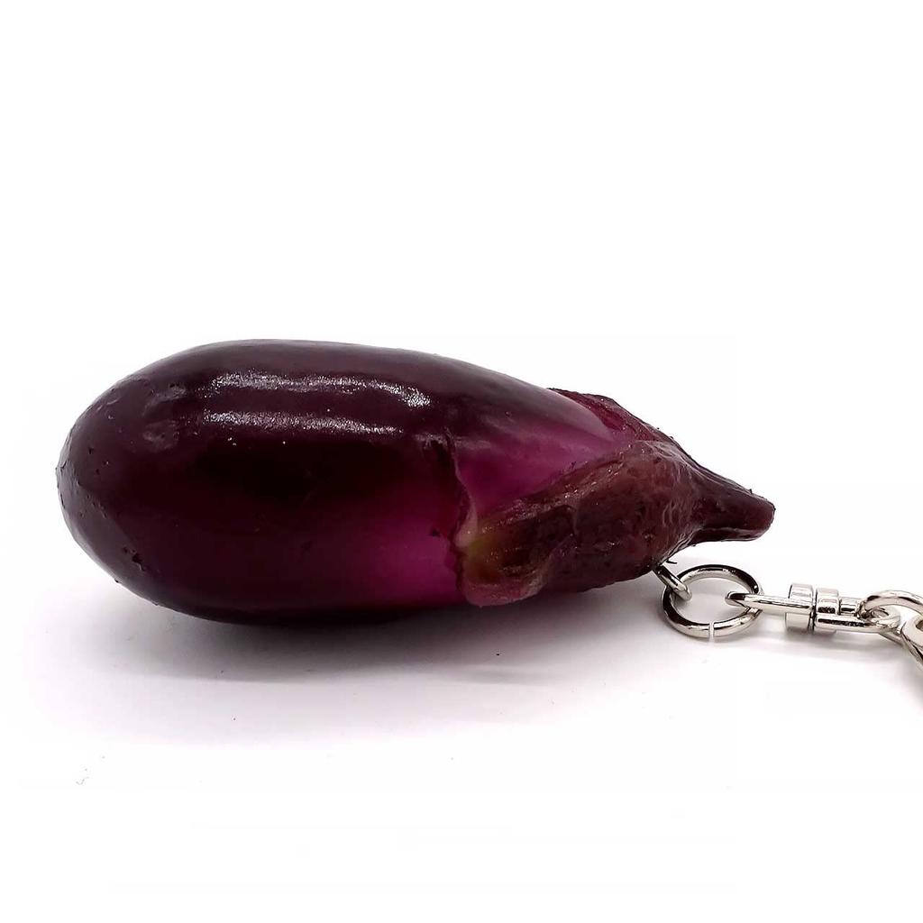 Food Sample Keychain Eggplant Looks Like You Want To Eat It 347K [Coconut Accessories] -