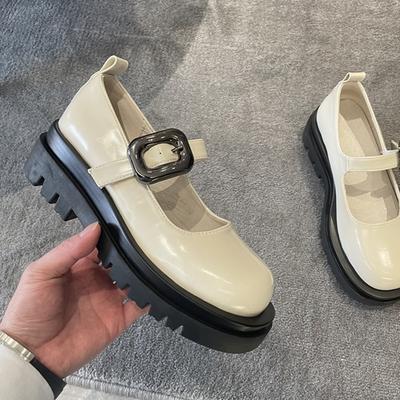 Fashion AIYUQI 2025 New Women's Mary Janes Thick-soled Strapless Shoes Women Loafers Large Sizes Female Lolita Shoes