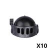 Medieval Military Parts Building Blocks Warrior Soldiers Castle Figures Knights Printed Shield Helmet Accessories DIY Bricks Toy