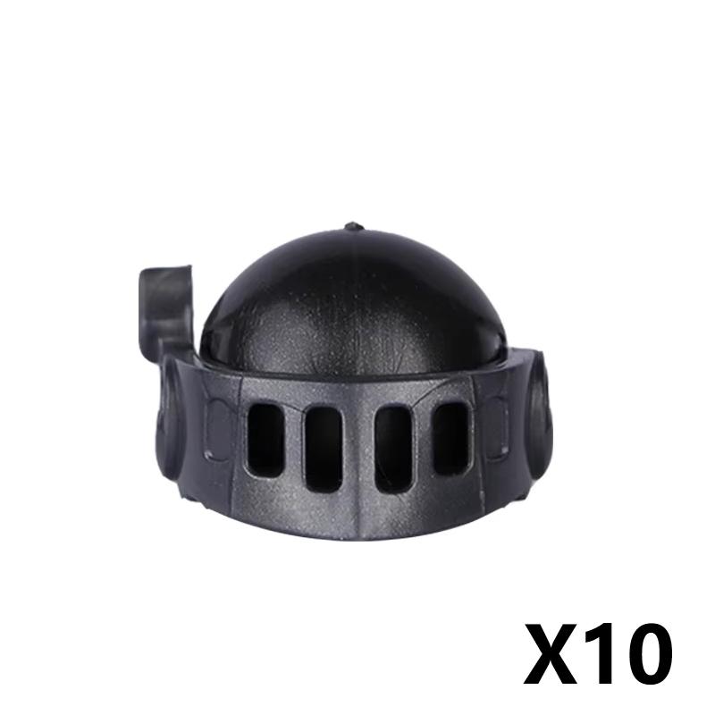 Medieval Military Parts Building Blocks Warrior Soldiers Castle Figures Knights Printed Shield Helmet Accessories DIY Bricks Toy