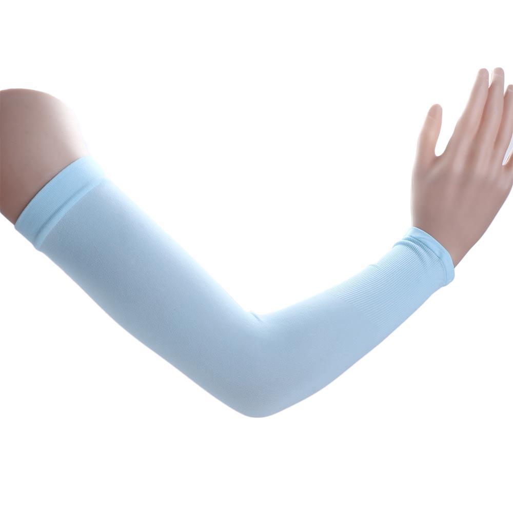 

Ice Silk Sunscreen Cuff Driving Riding Arm Sleeves Outdoor Product Arm Warmer Ice Silk Sleevelet Without Hole чорний
