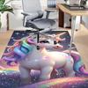1pc Unicorn Fantasy Carpet Anti Slip Polyester Floor Mat for office.Bedroom