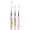 Skater Toothbrush for Kindergarteners 3-5 Years Old Soft Clear 3 Pieces Bread Thief TBCR5T-A