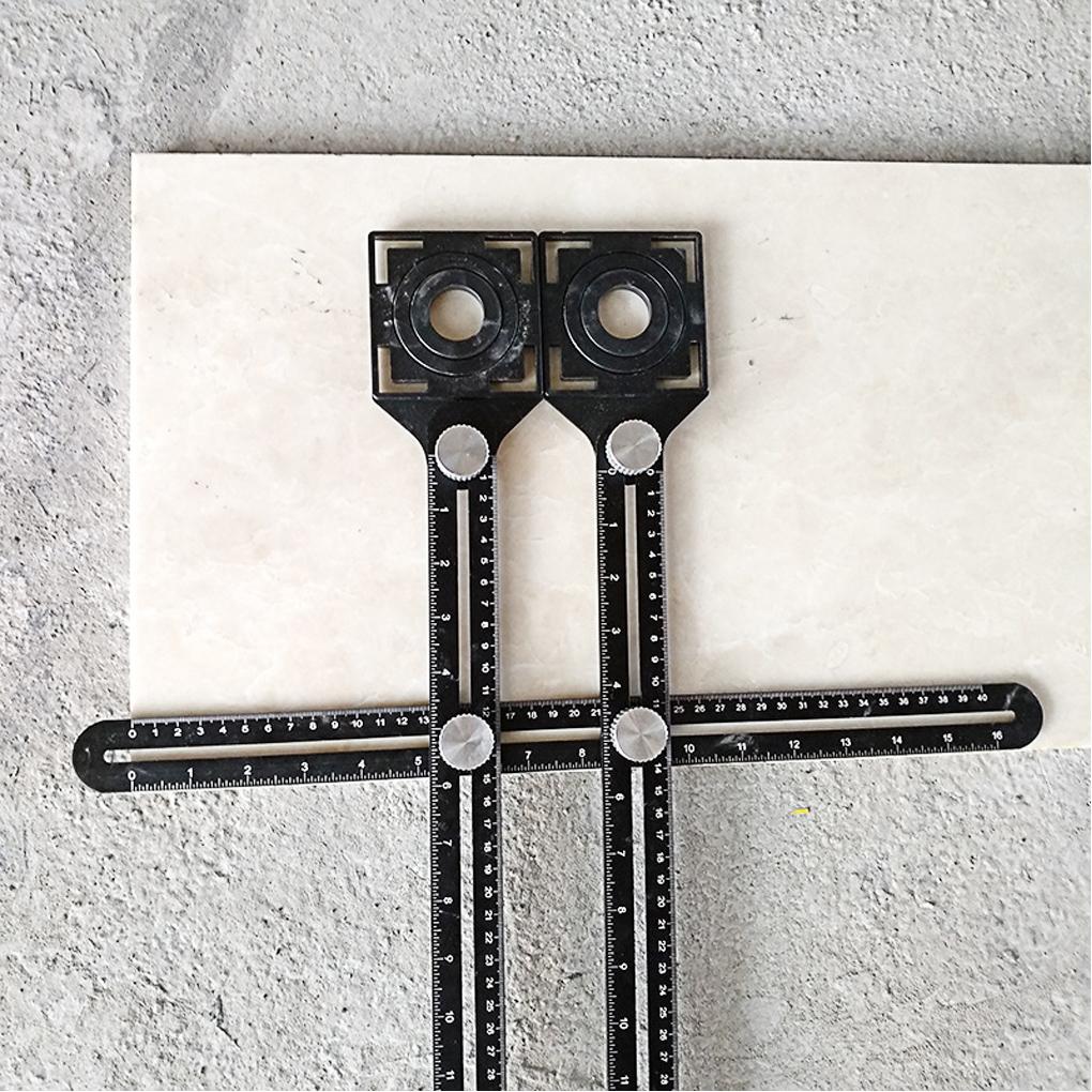 Drill Opening Tile Hole Locator Glass Fixed Angle Measuring Universal Glass Positioning Fixed Punching Template Tools