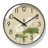 Wall Clock Modern Design Living Room Wall Clock Golden Bamboo Wall Silent Sweep Second Quartz Clocks
