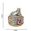 Lord Hanuman Charan Paduka Silver& Gold Antique Matte Idol for Home & Car Dasboard Hanuman Ji Charan Paduka Idol