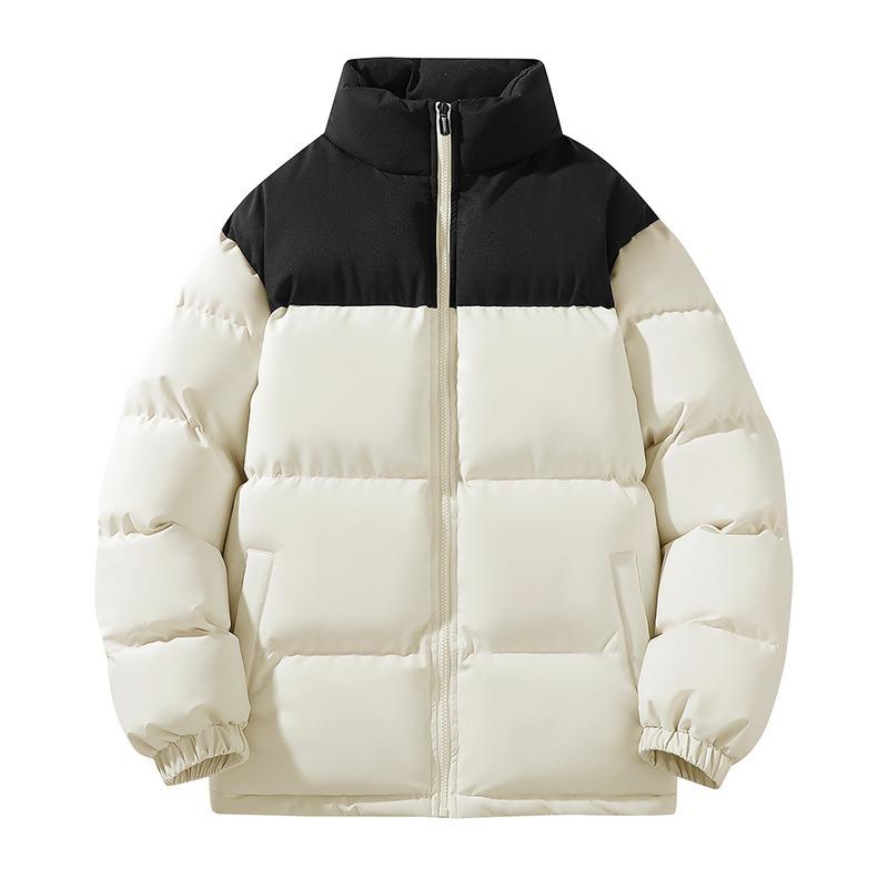 Winter Couple Down Cotton Jacket Ordinary Warm Men's Cotton Clothes Loose Versatile Stand-up Collar Women's Cotton-padded Clothes