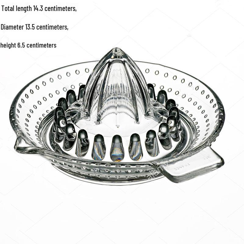 

Manual Glass Citrus Juicer - Lemon & Orange Squeezer Tool