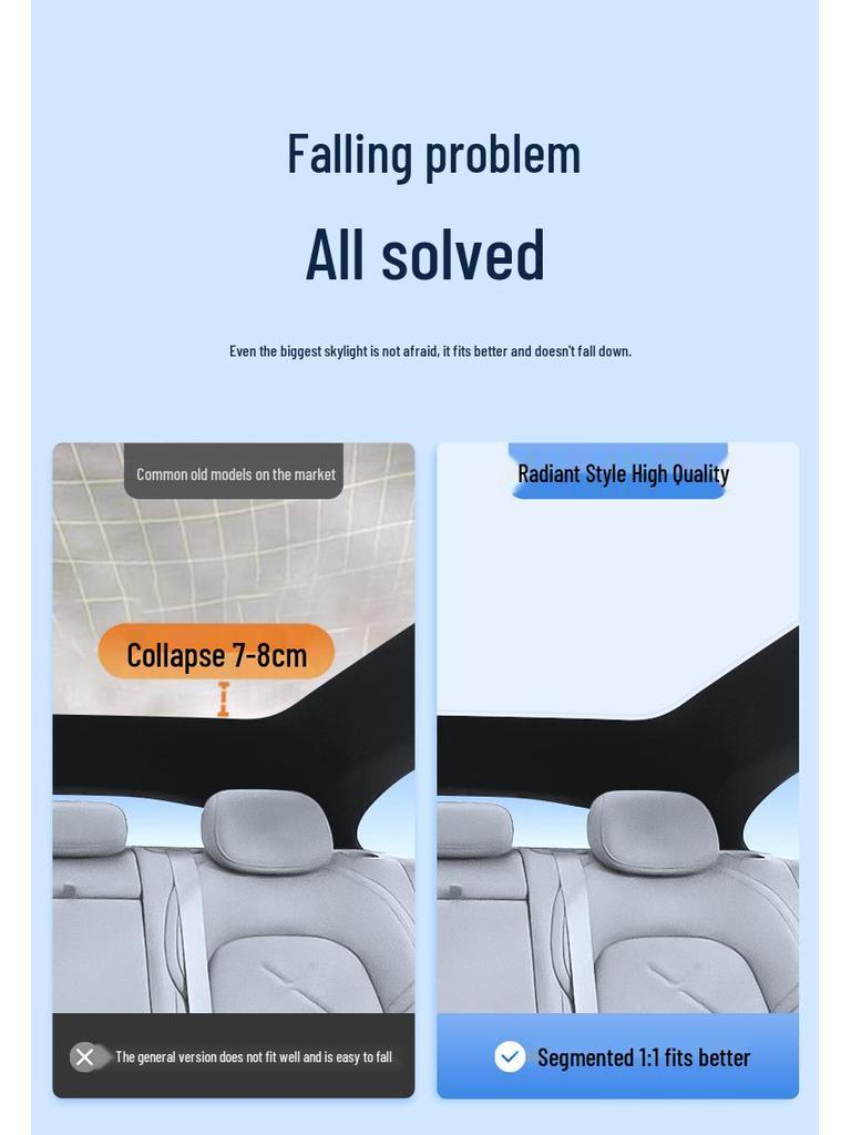 Eiskristall-Sonnendach für 2023 NIO ET5T: Wärmedämmung, Sonnenschutz, Privatsphäre und Lichtblockierung.