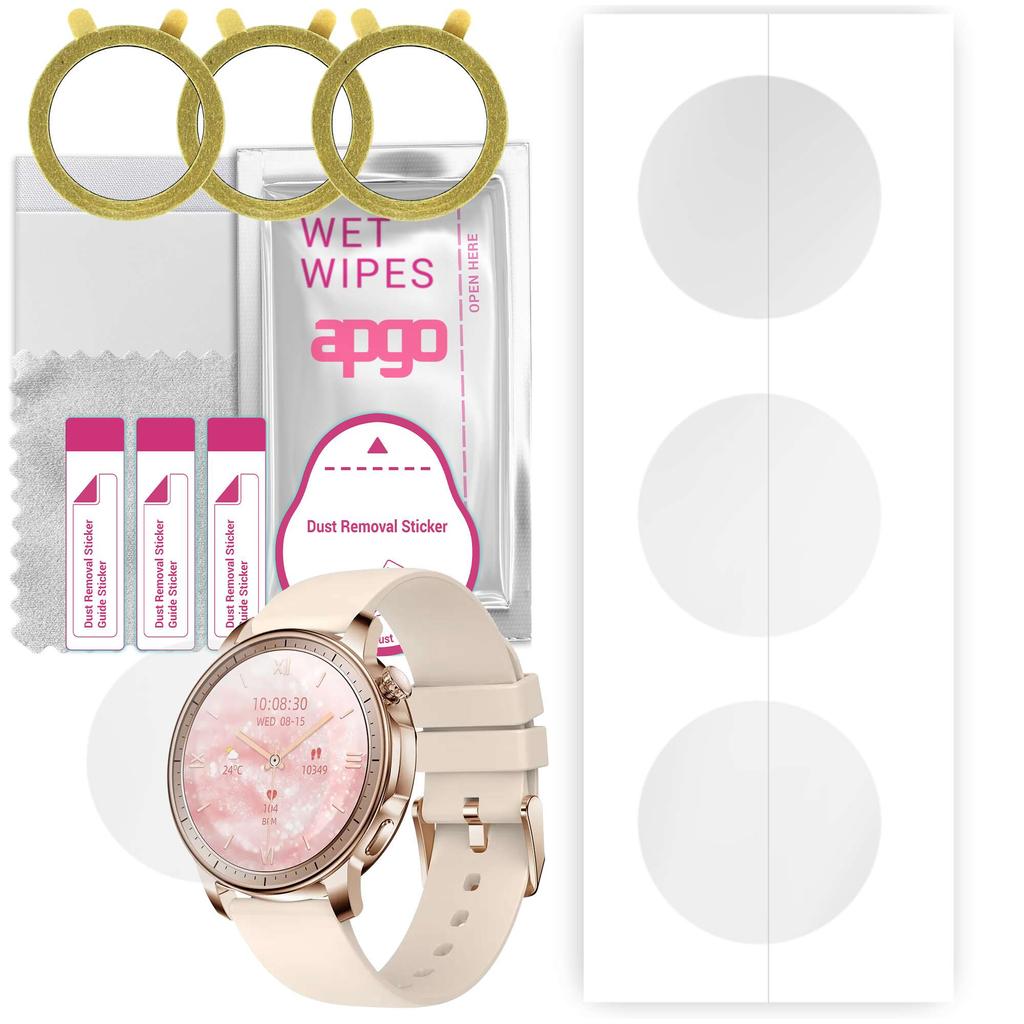 3x Apgo Hydrogel Screen Protector for Colmi V65, Hydrogel Film, with Positioning Layer Easy Installation