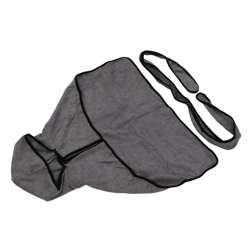 Dog Drying Robe Super Absorbent Quick Drying Dog Bathrobe Towel with Hand Pockets for Pet Supplies L