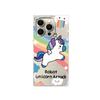 Clear Square Back Tube Case Protection For iPhone 15 Plus 14 Pro Max 11 12 16 ProMax 13 Anti-Oxygen,Colorful Unicorn Pattern Casing
