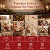 4Pcs Plush Decorative Pillowcase 45*45cm Christmas Pillow Cover  Festive Home Decor