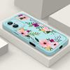 Luxury Floral Print TPU Matte Case For iPhone 16 Pro Max 15 Pro 14 13 12 11 XS XR 8 7 Soft Silicone Shockproof Phone Cover